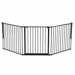 DogSpace - Max L Multi Expandable Dog Gate, Black (90-223 cm)